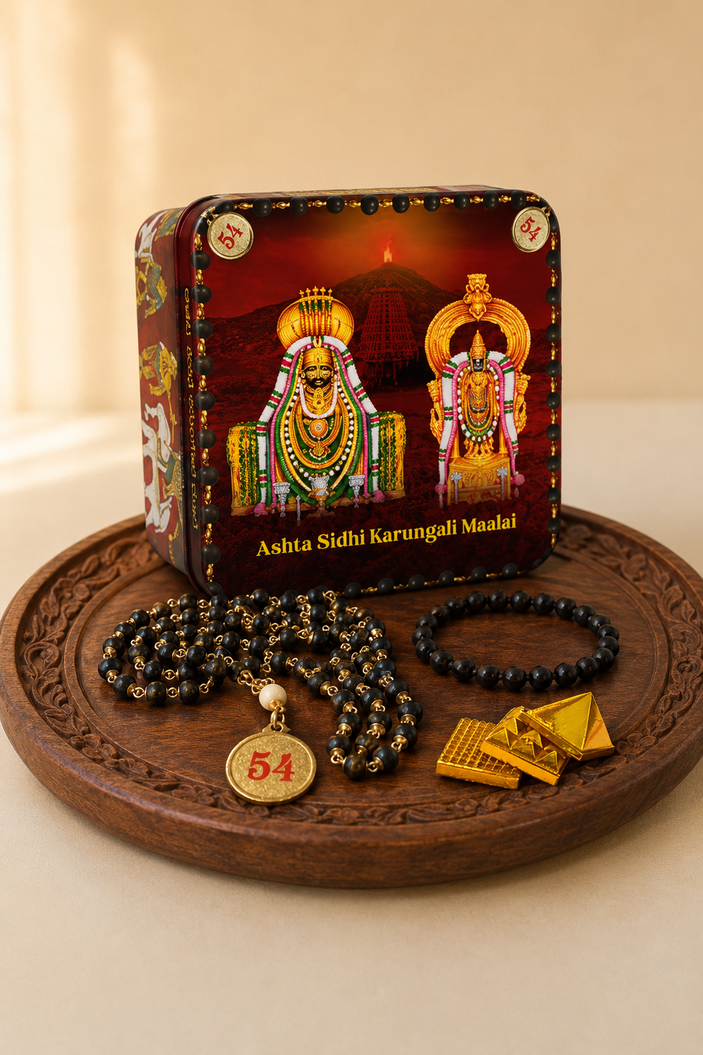 Asta Sithi Karungali Malai (54 Beads) - Lab Certified