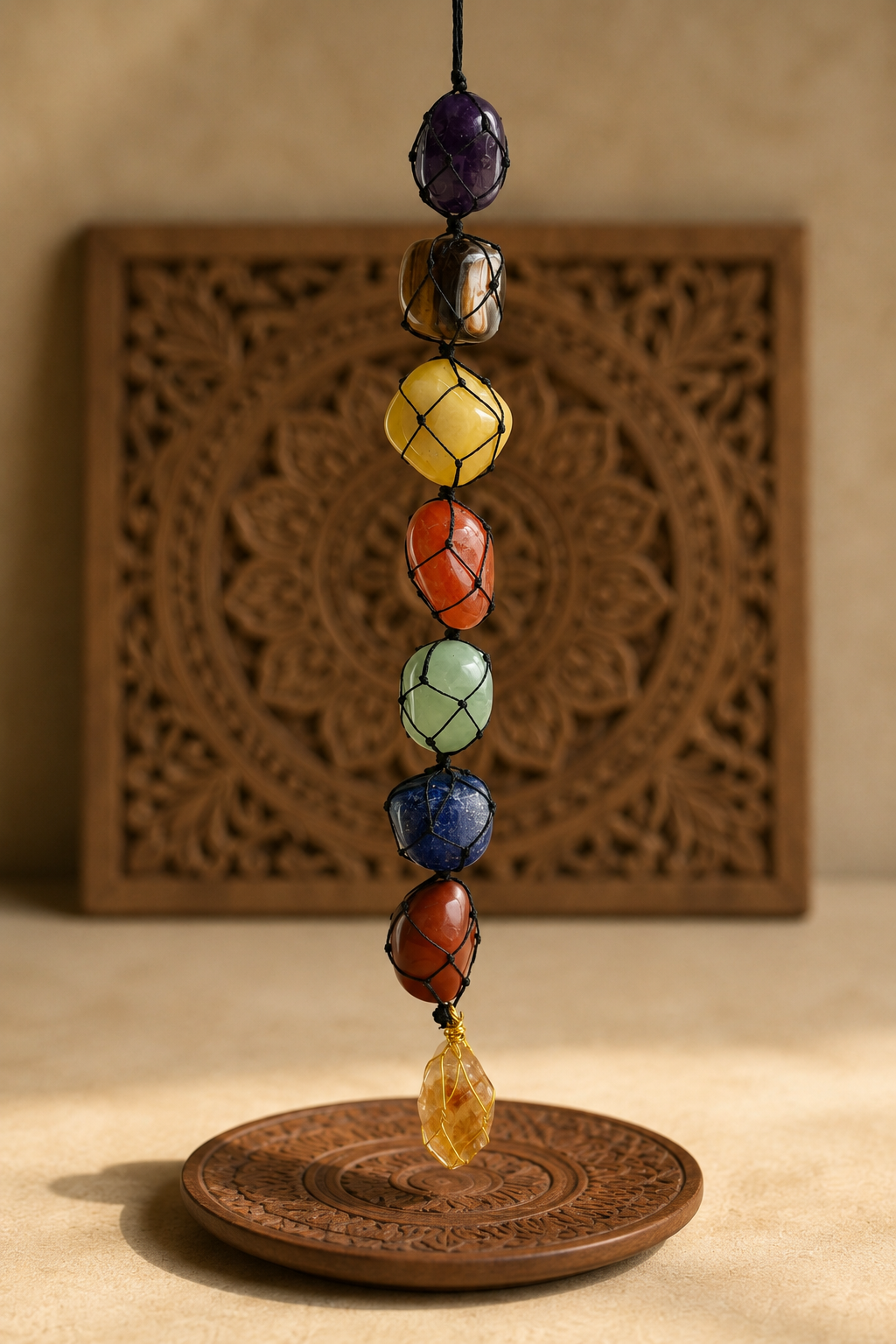 Vasumithra Prathigaram - 7 Chakra Gemstone Hanging